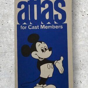 Walt Disney World Road Atlas For Cast Members Fold Out Map 1977